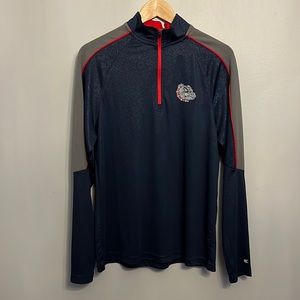 Gonzaga zip neck shirt